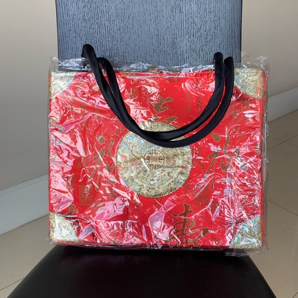 Handbags - NWT Raw Silk Bag